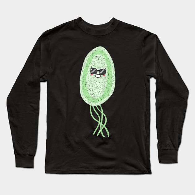 Cute Bacteria Microbes Long Sleeve T-Shirt by labstud